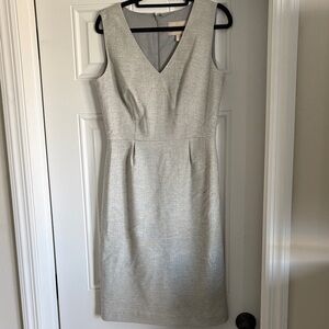 Elegant Silver Sleeveless Dress